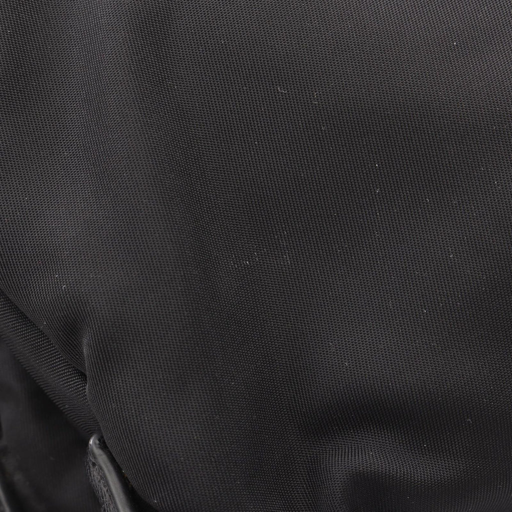 Prada Backpack Triangle Logo Harness Black Nylon Saffiano Leather Shoulder Bag — view 5