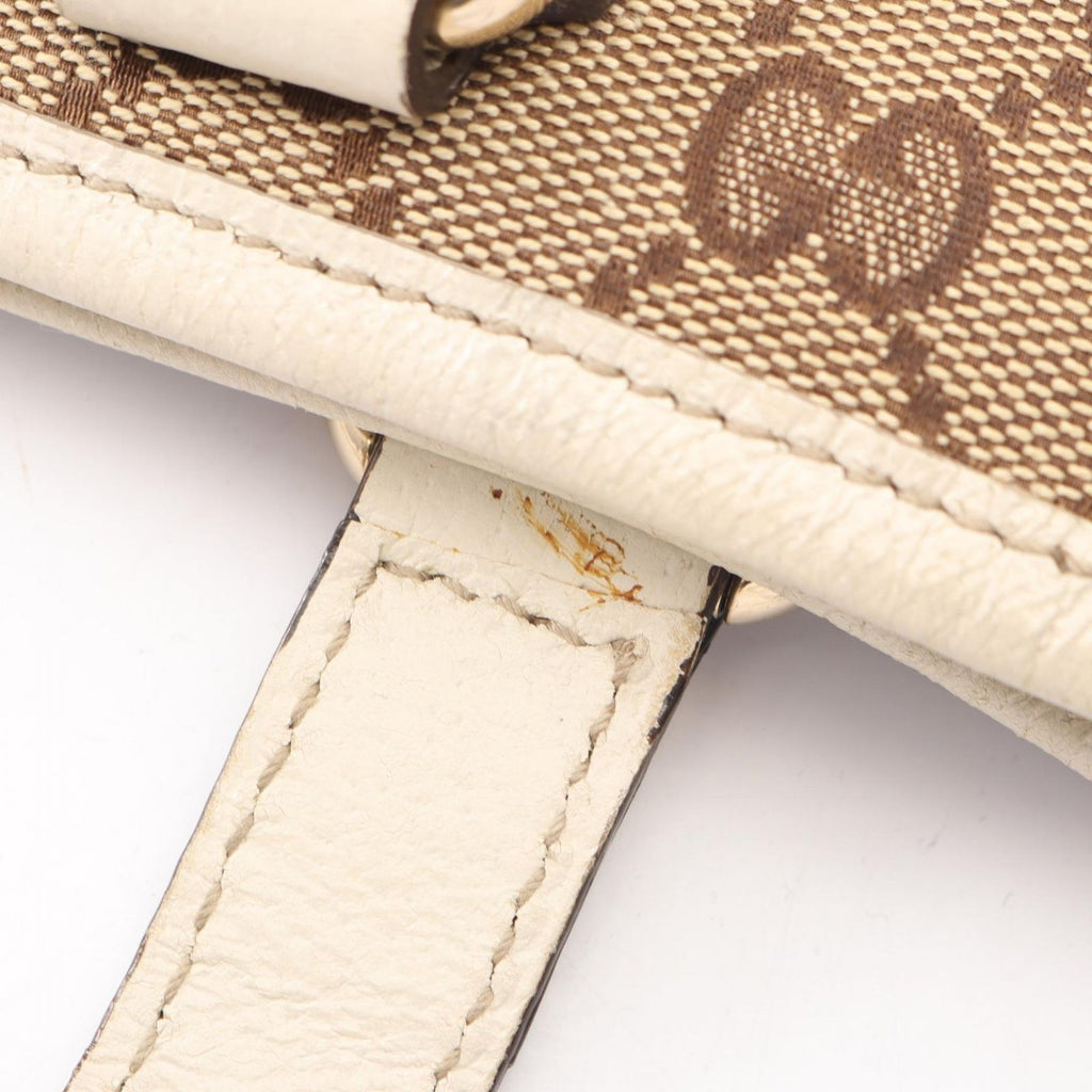 Gucci Tote Bag GG Canvas Beige Brown White — view 5