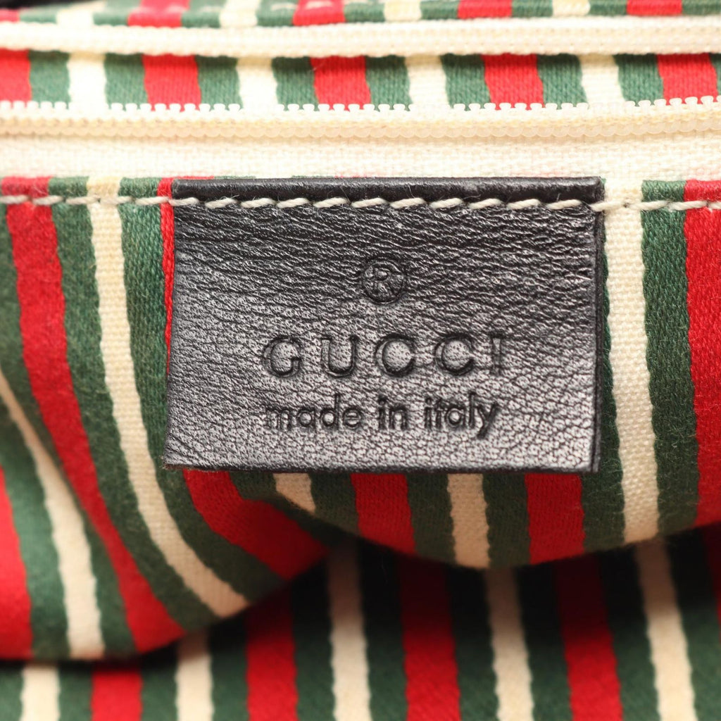 Gucci Shoulder Bag GG Canvas Black Sookie — view 4