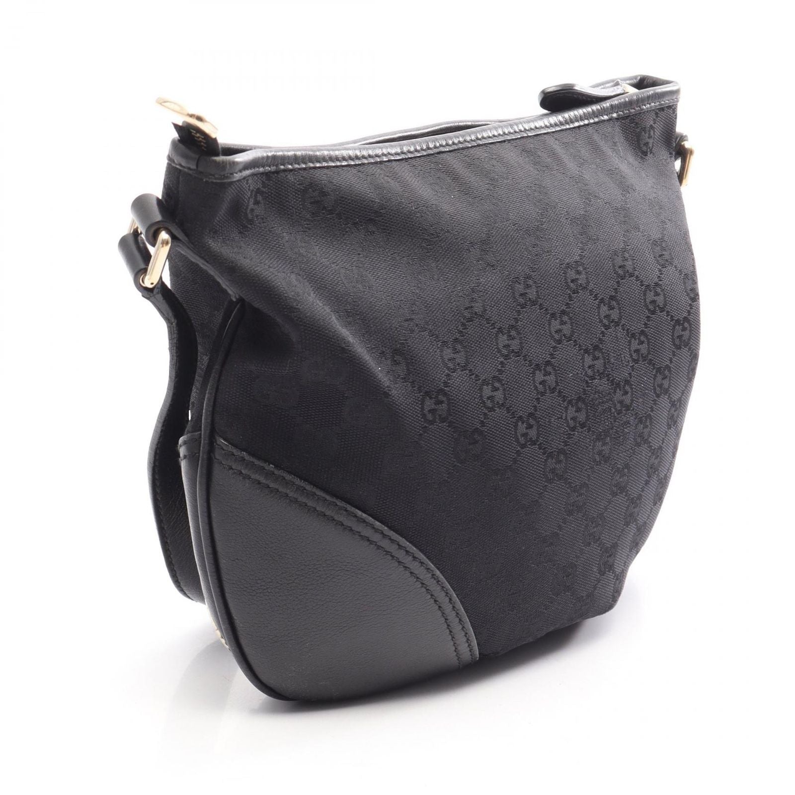 Gucci Shoulder Bag GG Canvas Black Sookie — view 2
