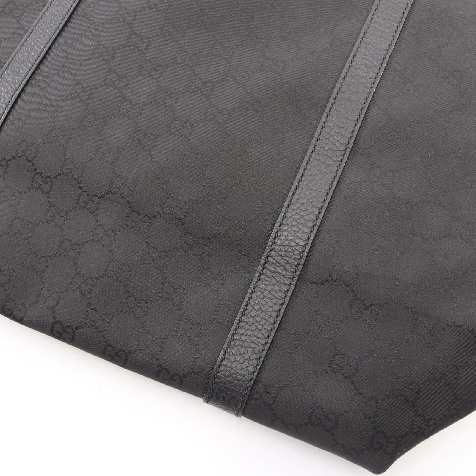 Gucci Tote Bag GG Pattern Interlocking Black Leather 2-Way — view 6