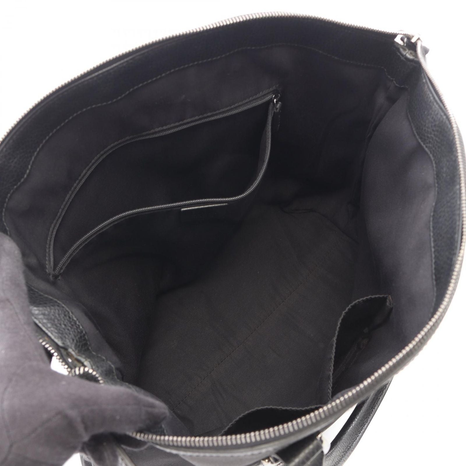 Gucci Tote Bag GG Pattern Interlocking Black Leather 2-Way — view 3