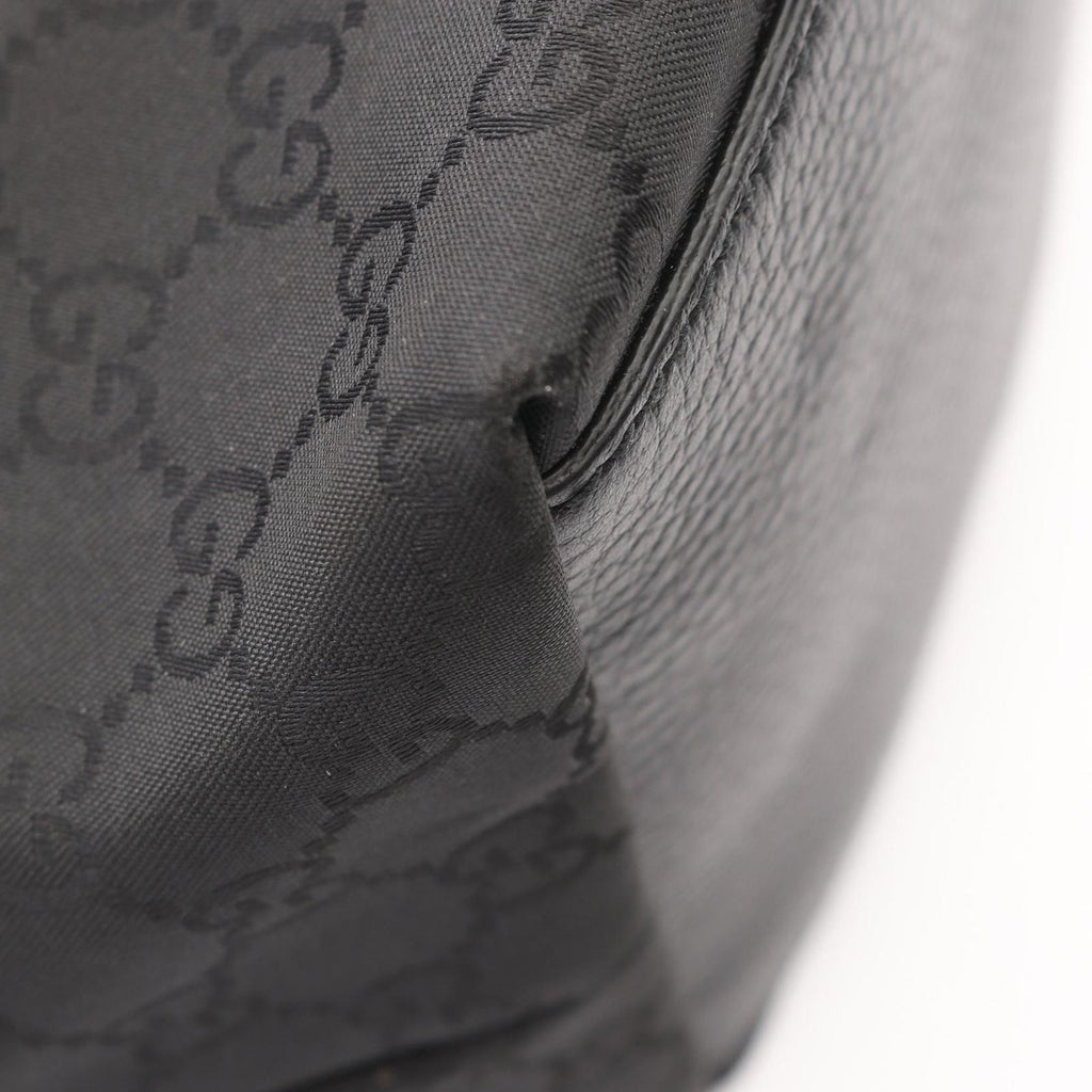 Gucci Tote Bag GG Pattern Interlocking Black Leather 2-Way — view 5
