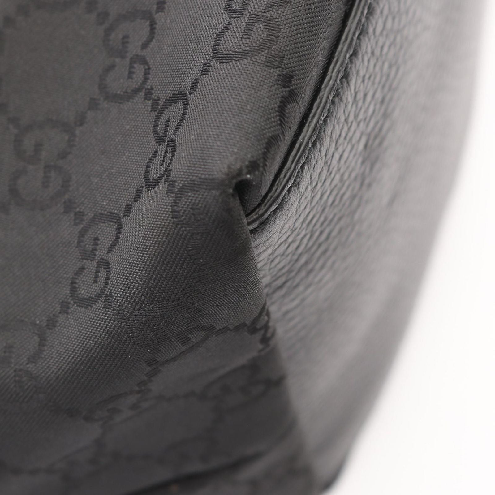 Gucci Tote Bag GG Pattern Interlocking Black Leather 2-Way — view 5