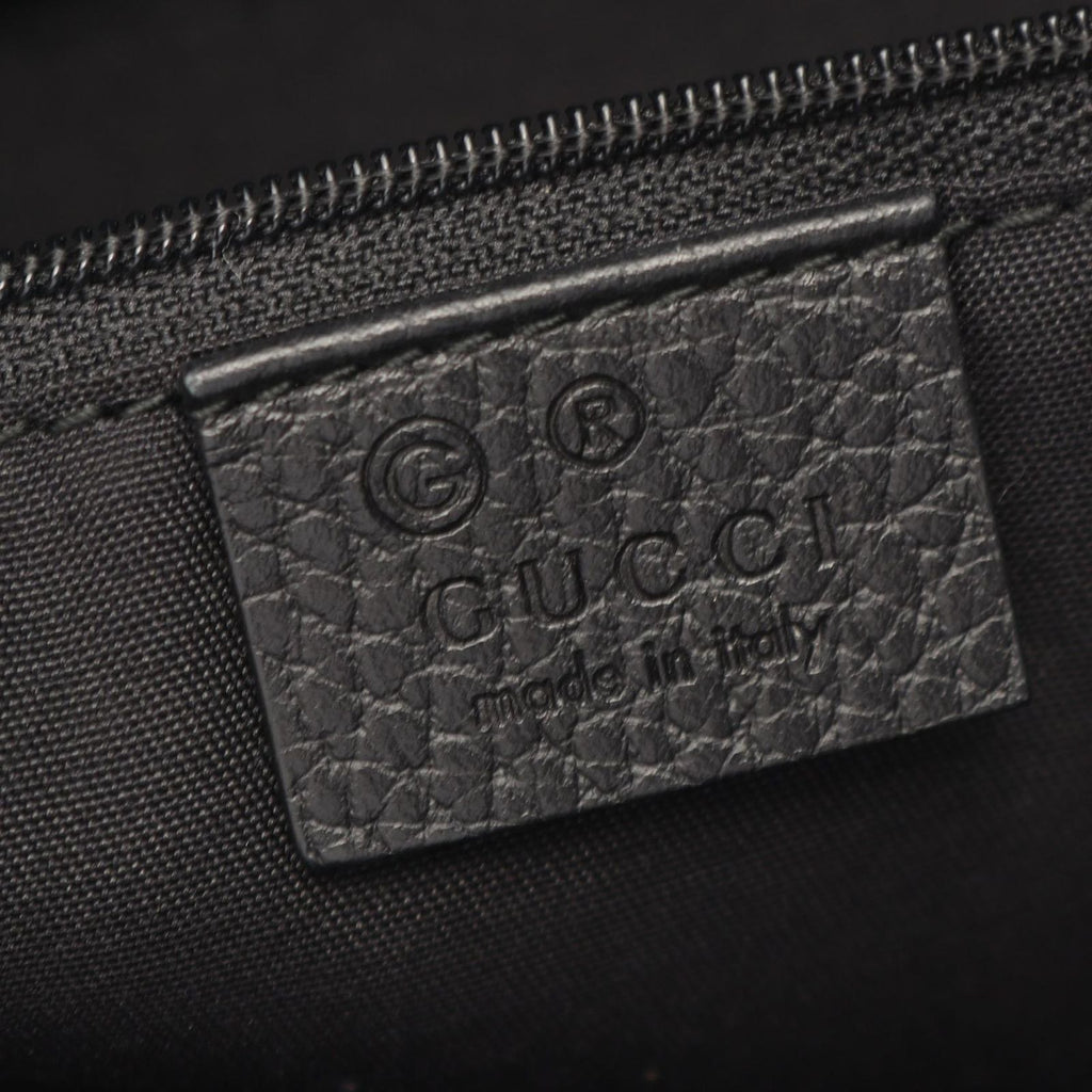 Gucci Tote Bag GG Pattern Interlocking Black Leather 2-Way — view 4