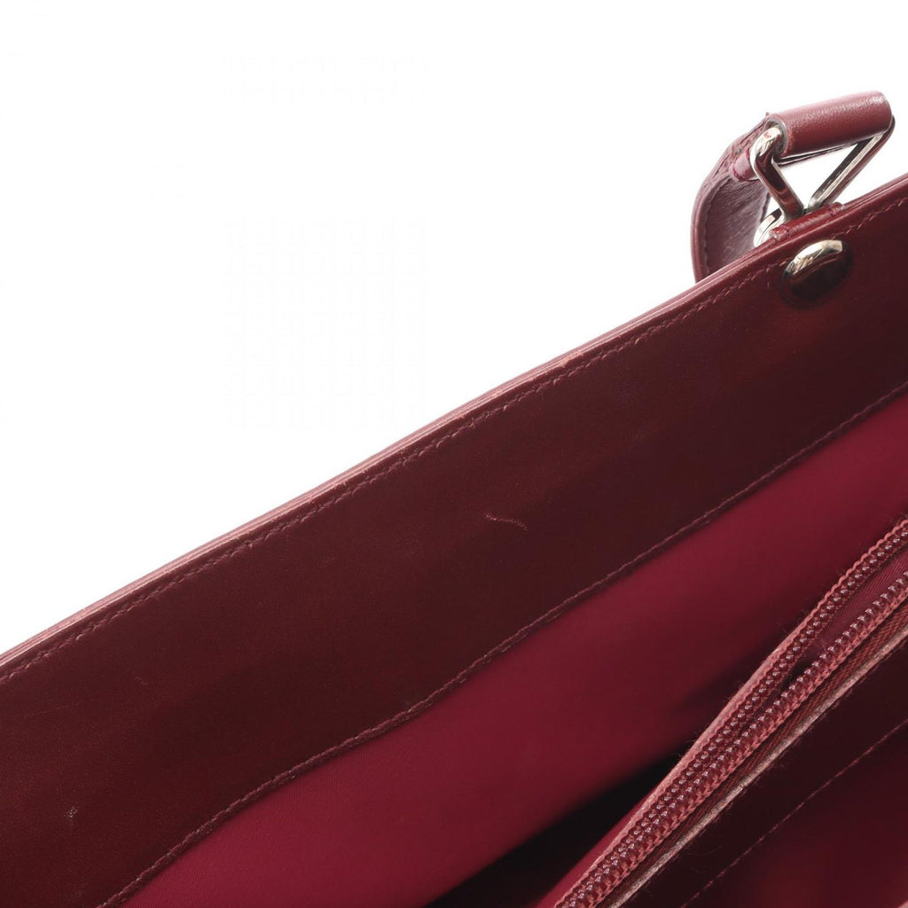 Dior Trotter Bordeaux Canvas Leather Handbag — view 5