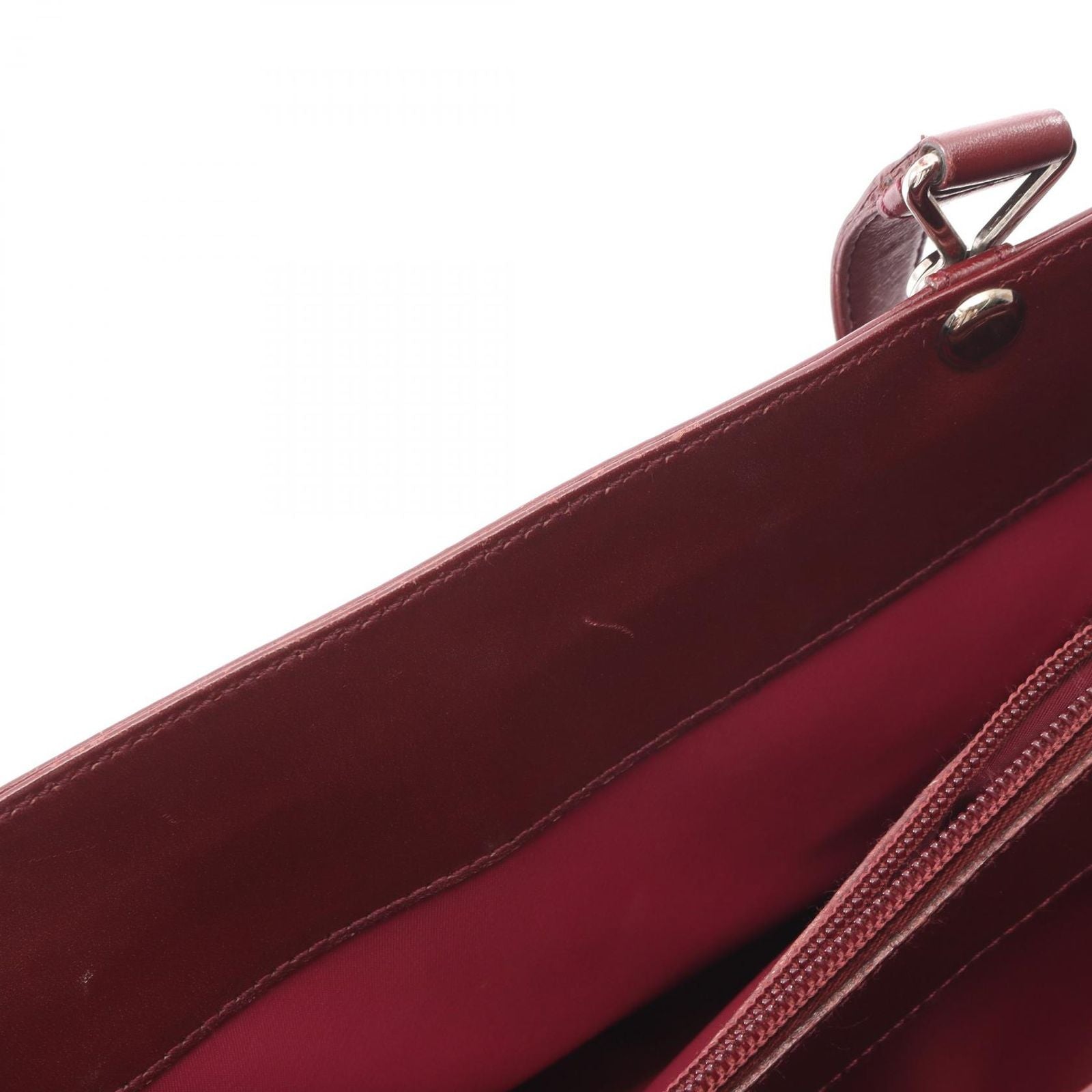 Dior Trotter Bordeaux Canvas Leather Handbag — view 5