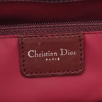 Dior Trotter Bordeaux Canvas Leather Handbag — view 4