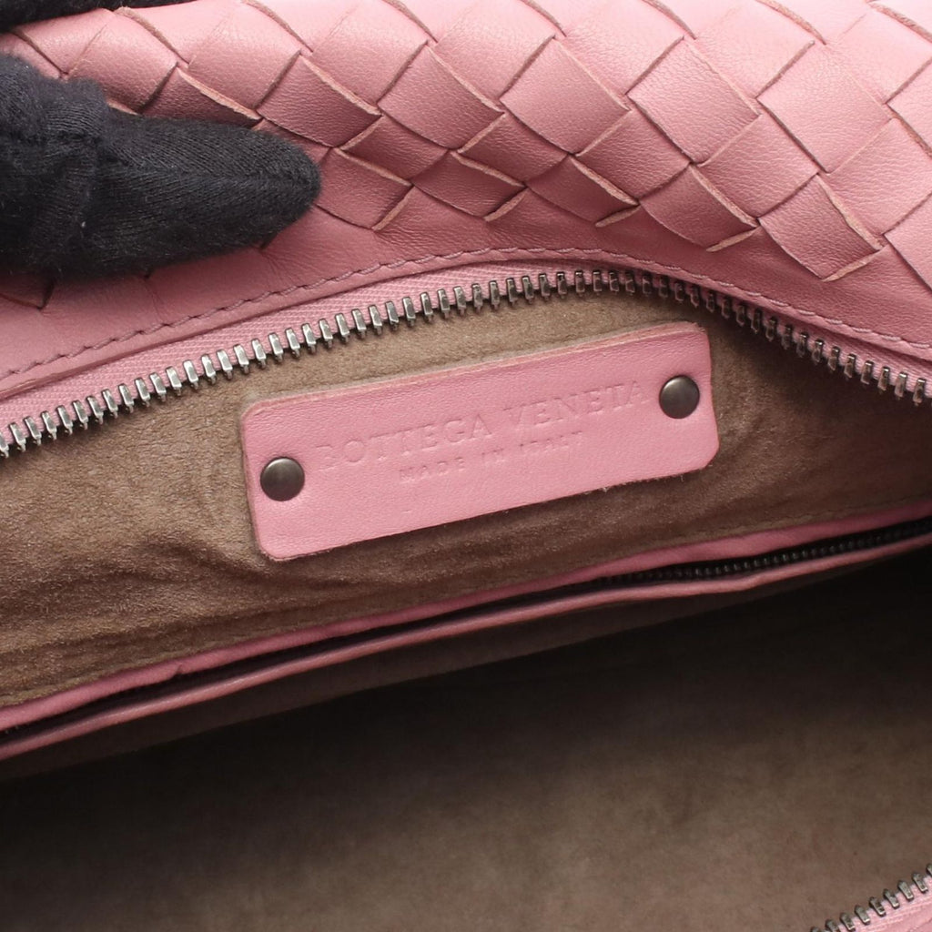 Bottega Veneta Tote Bag Intrecciato Pink Lambskin — view 4