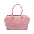 Bottega Veneta Tote Bag Intrecciato Pink Lambskin
