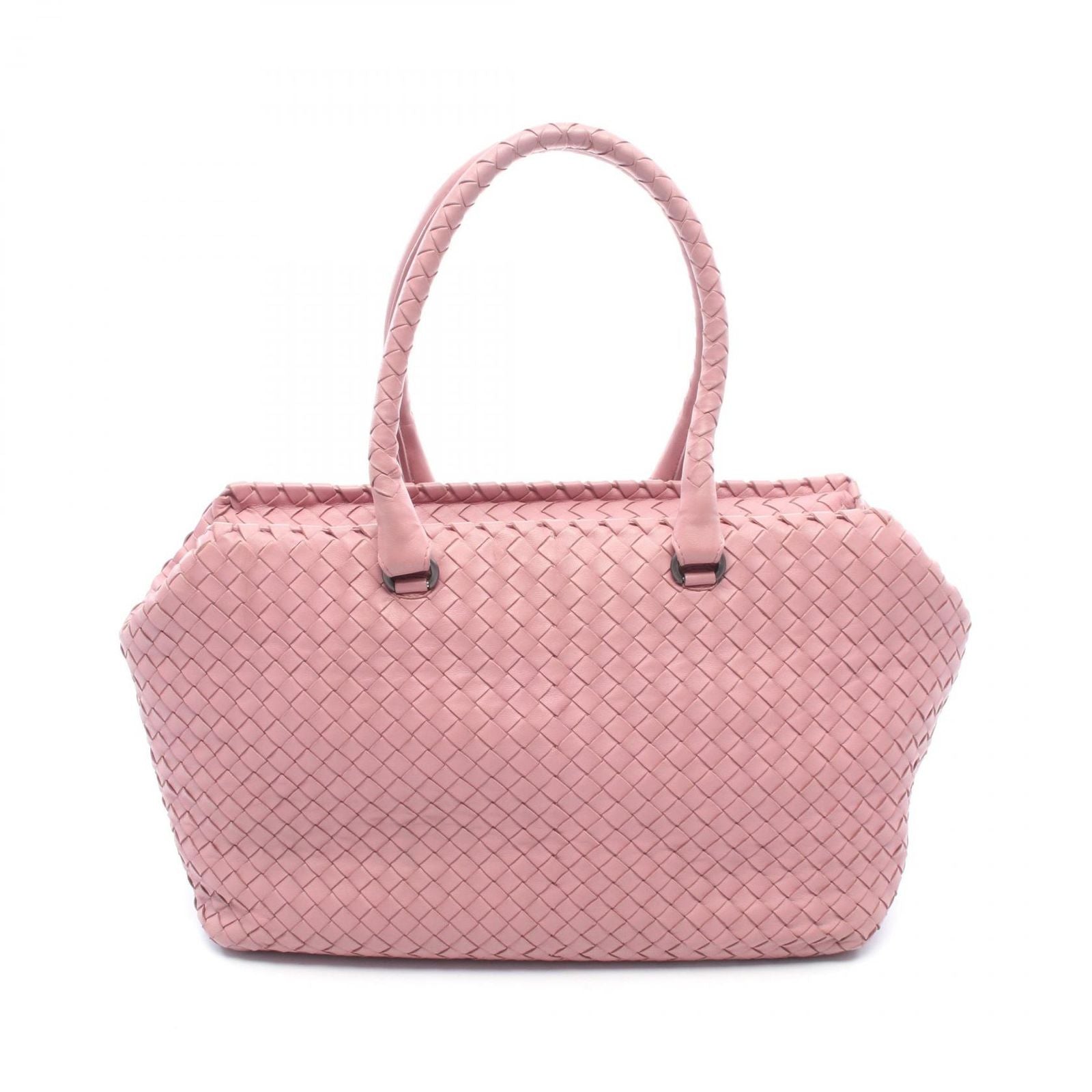 Bottega Veneta Tote Bag Intrecciato Pink Lambskin