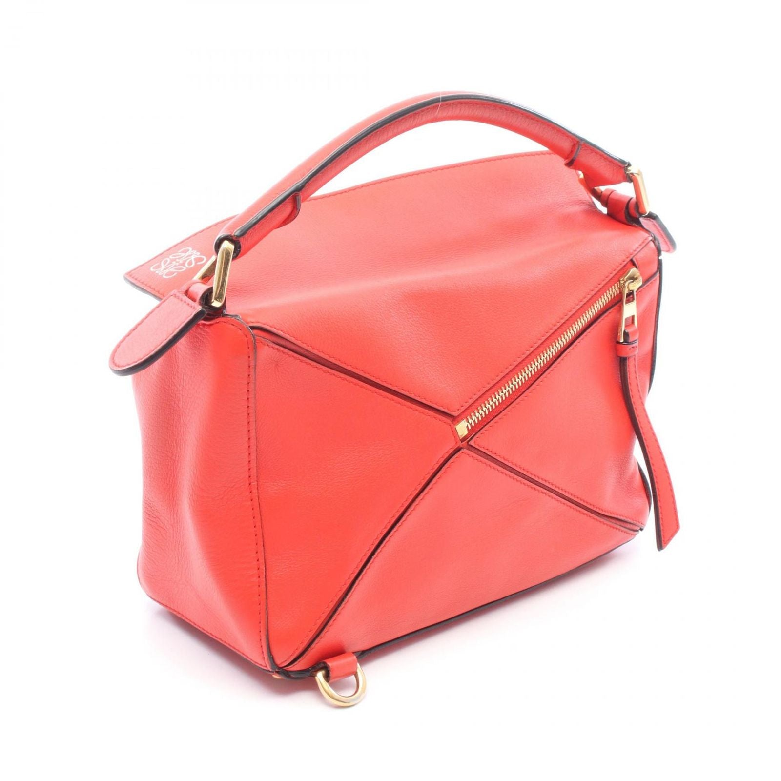 Loewe Handbag Puzzle Bag Small 2-Way Red Leather — view 2