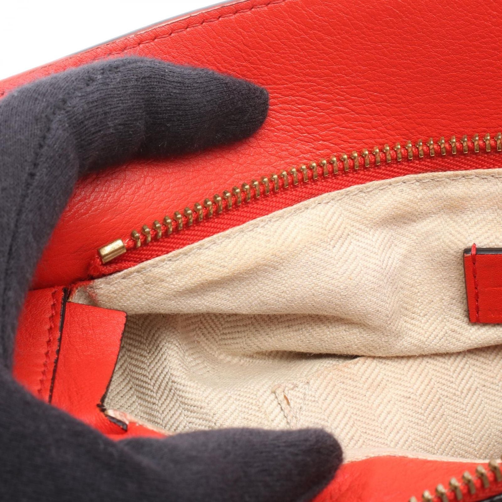 Loewe Handbag Puzzle Bag Small 2-Way Red Leather — view 5