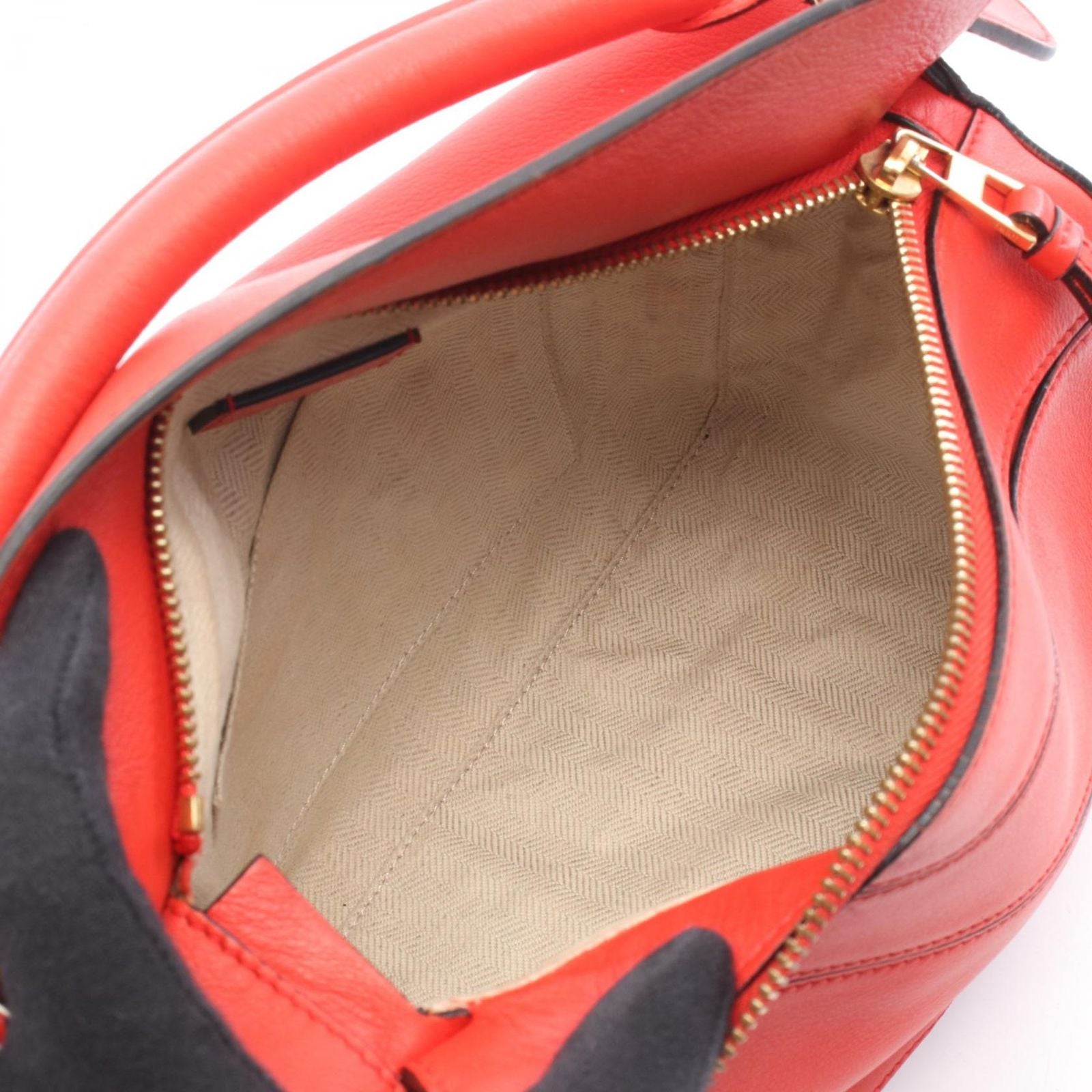 Loewe Handbag Puzzle Bag Small 2-Way Red Leather — view 3
