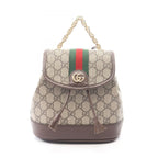 Gucci Backpack Ophidia Mini GG Supreme Beige Brown Green Canvas Leather