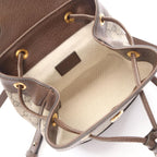 Gucci Backpack Ophidia Mini GG Supreme Beige Brown Green Canvas Leather — view 3