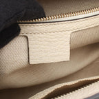 Gucci Soho Interlocking 2-Way Navy Red Ivory Leather Tote Bag — view 4