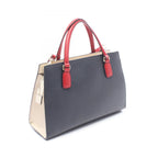 Gucci Soho Interlocking 2-Way Navy Red Ivory Leather Tote Bag — view 2