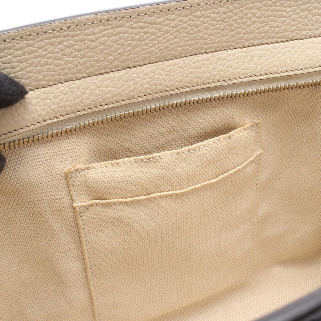 Gucci Soho Interlocking 2-Way Navy Red Ivory Leather Tote Bag — view 6