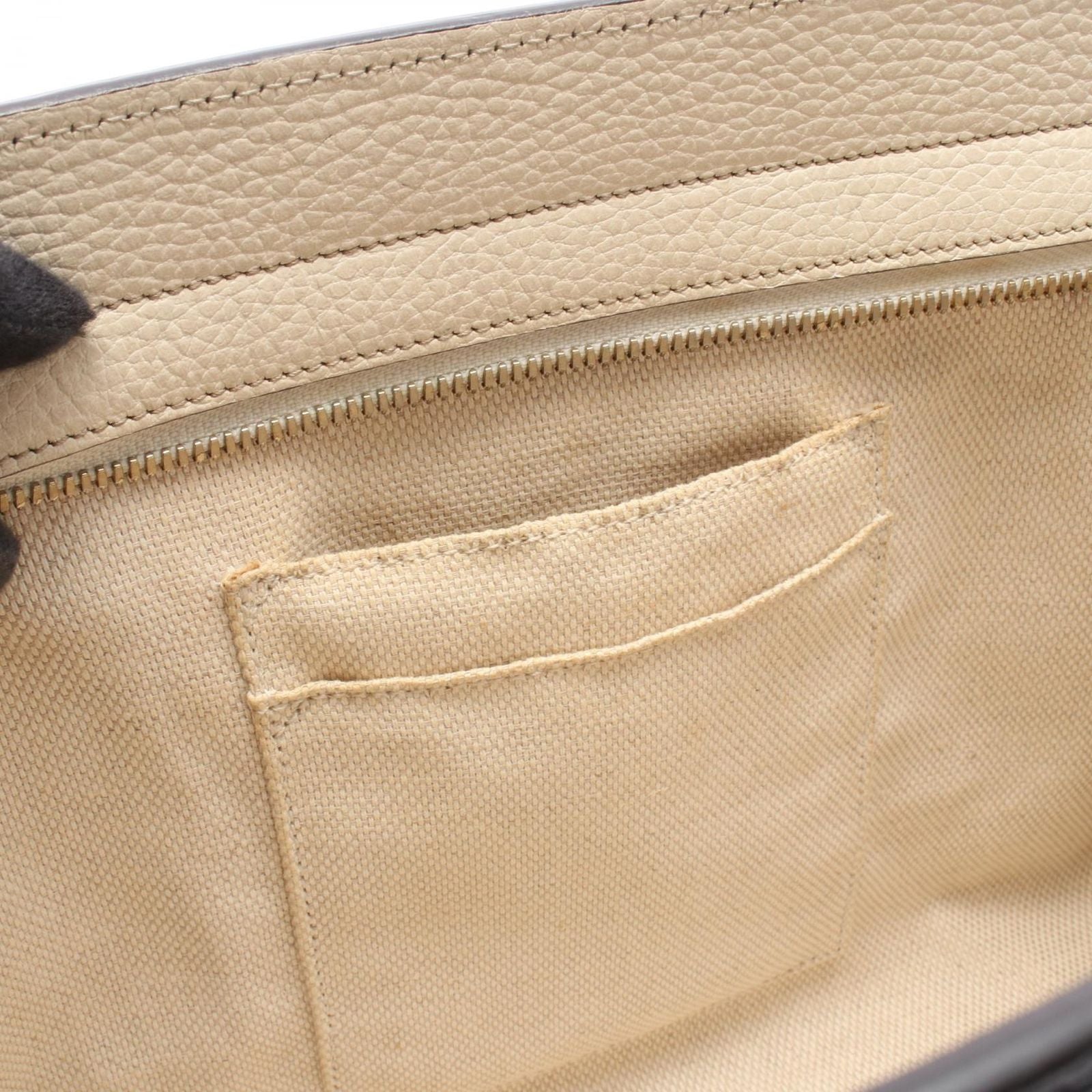 Gucci Soho Interlocking 2-Way Navy Red Ivory Leather Tote Bag — view 6
