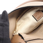 Loewe Puzzle Edge Small 2-Way Beige Brown Leather Bag — view 5