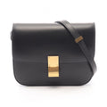 Celine Shoulder Bag Classic Box Black Leather