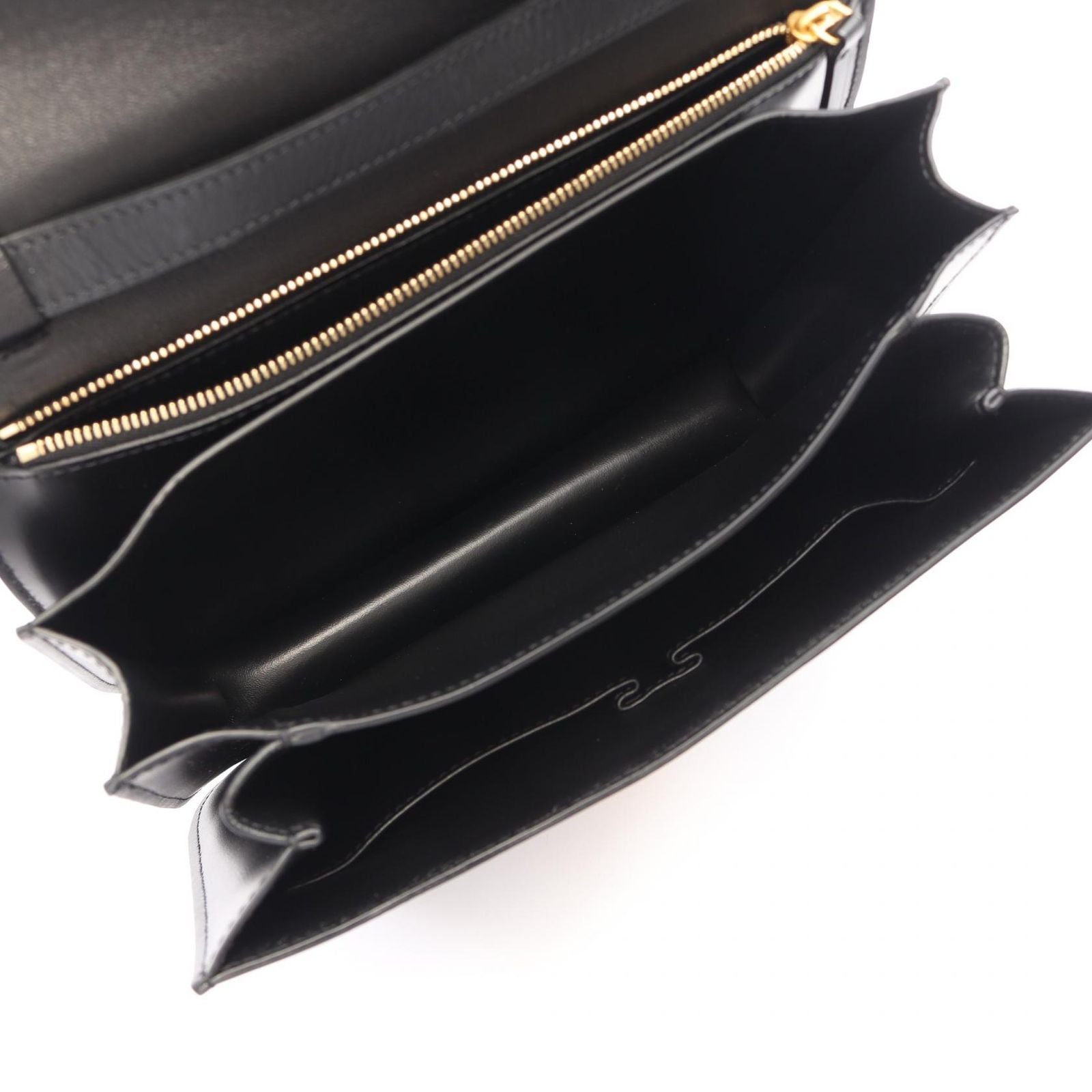 Celine Shoulder Bag Classic Box Black Leather — view 3