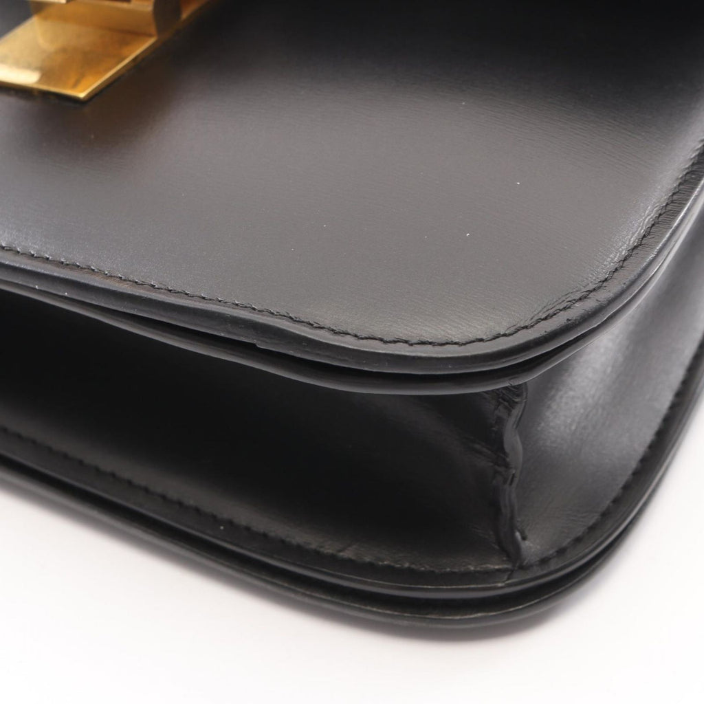 Celine Shoulder Bag Classic Box Black Leather — view 7