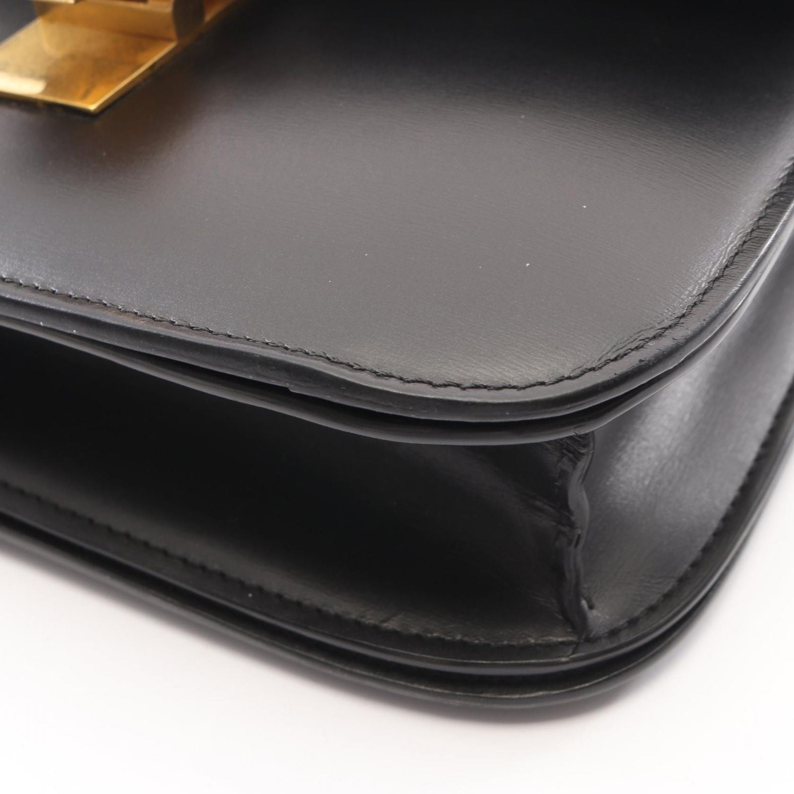 Celine Shoulder Bag Classic Box Black Leather — view 7