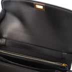 Celine Shoulder Bag Classic Box Black Leather — view 5