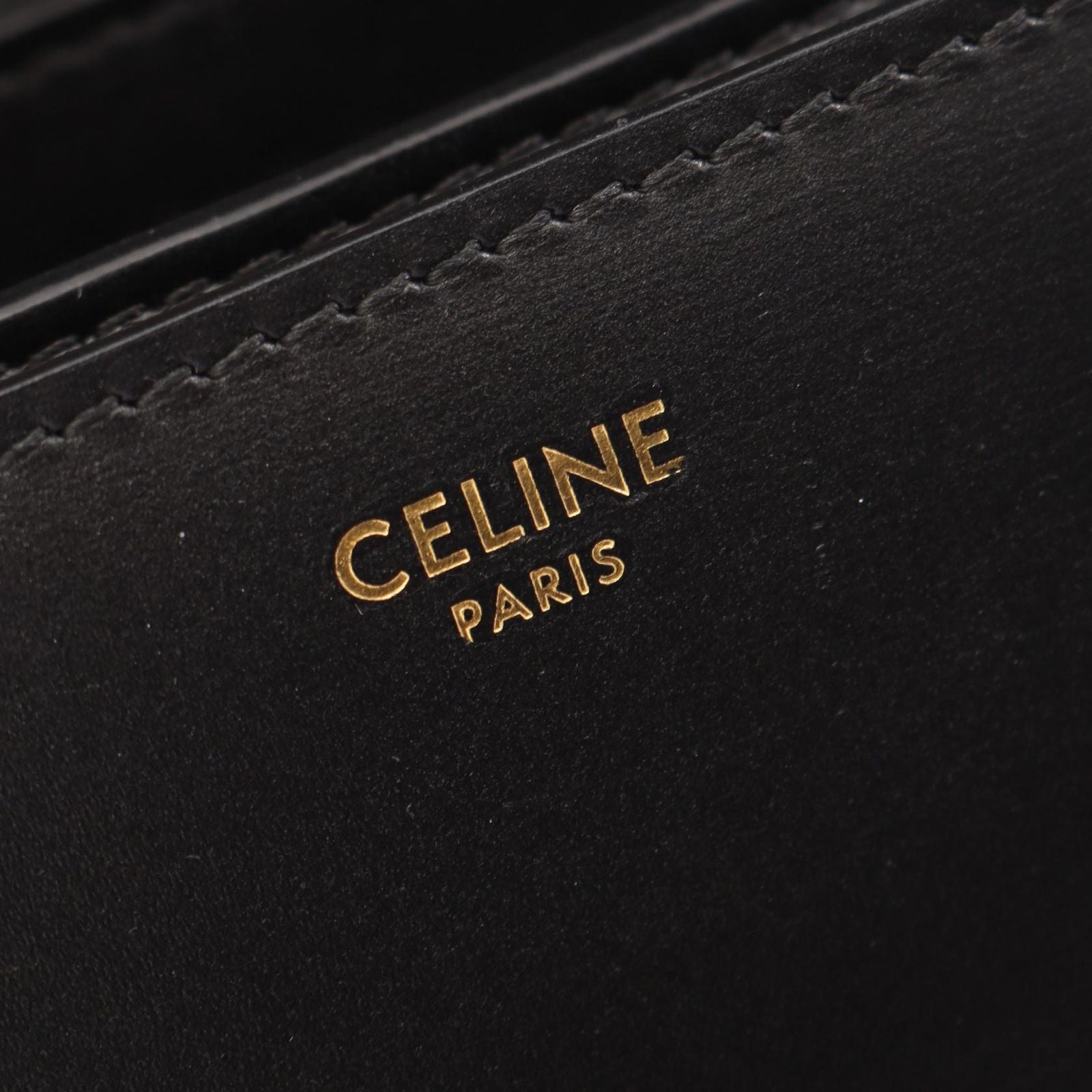 Celine Shoulder Bag Classic Box Black Leather — view 4