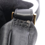 Fendi Shoulder Bag Zucchino Gray Black Canvas Leather — view 7