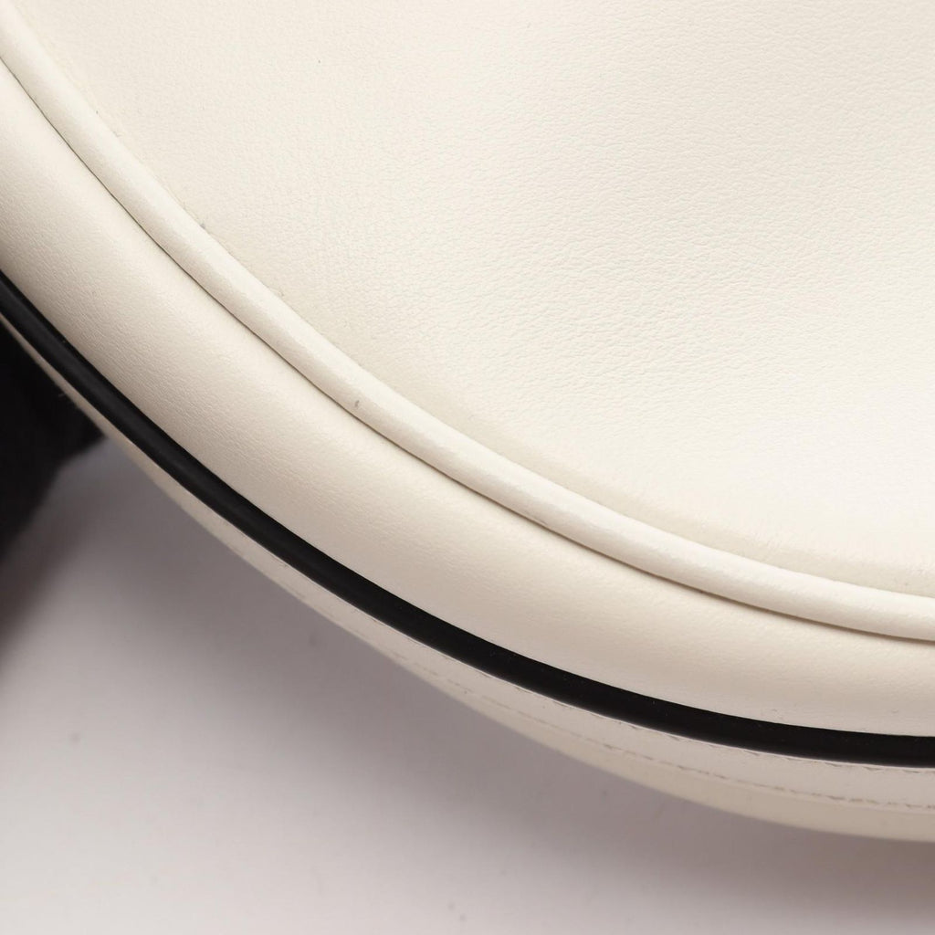 Prada Soft Calfskin Ake White Leather Ake Small Handbag — view 6