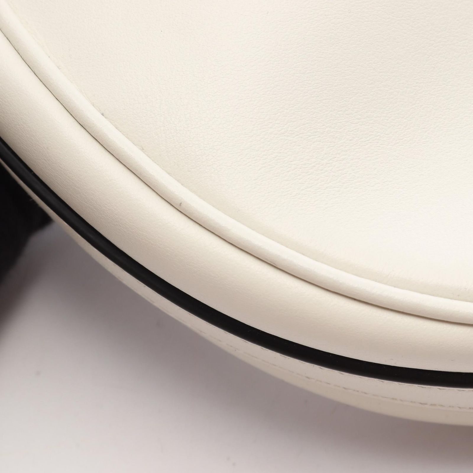 Prada Soft Calfskin Ake White Leather Ake Small Handbag — view 6