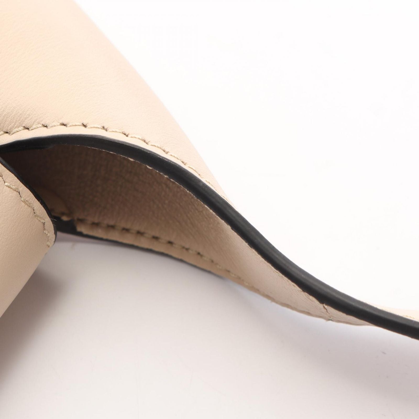 Prada Shoulder Bag Small Beige Leather — view 6
