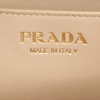 Prada Shoulder Bag Small Beige Leather — view 4