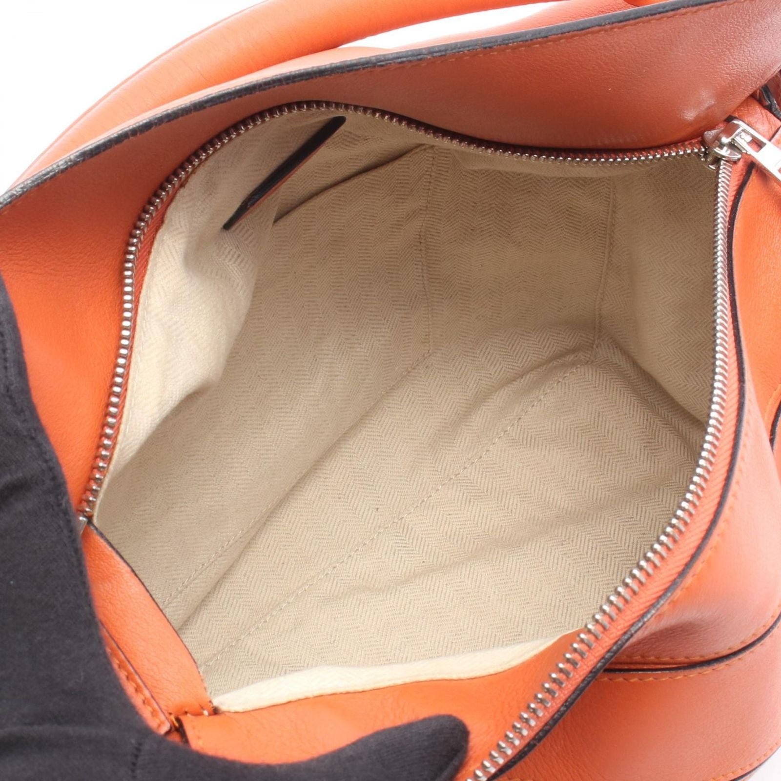 Loewe Handbag Puzzle Bag 2-Way Orange Leather — view 3