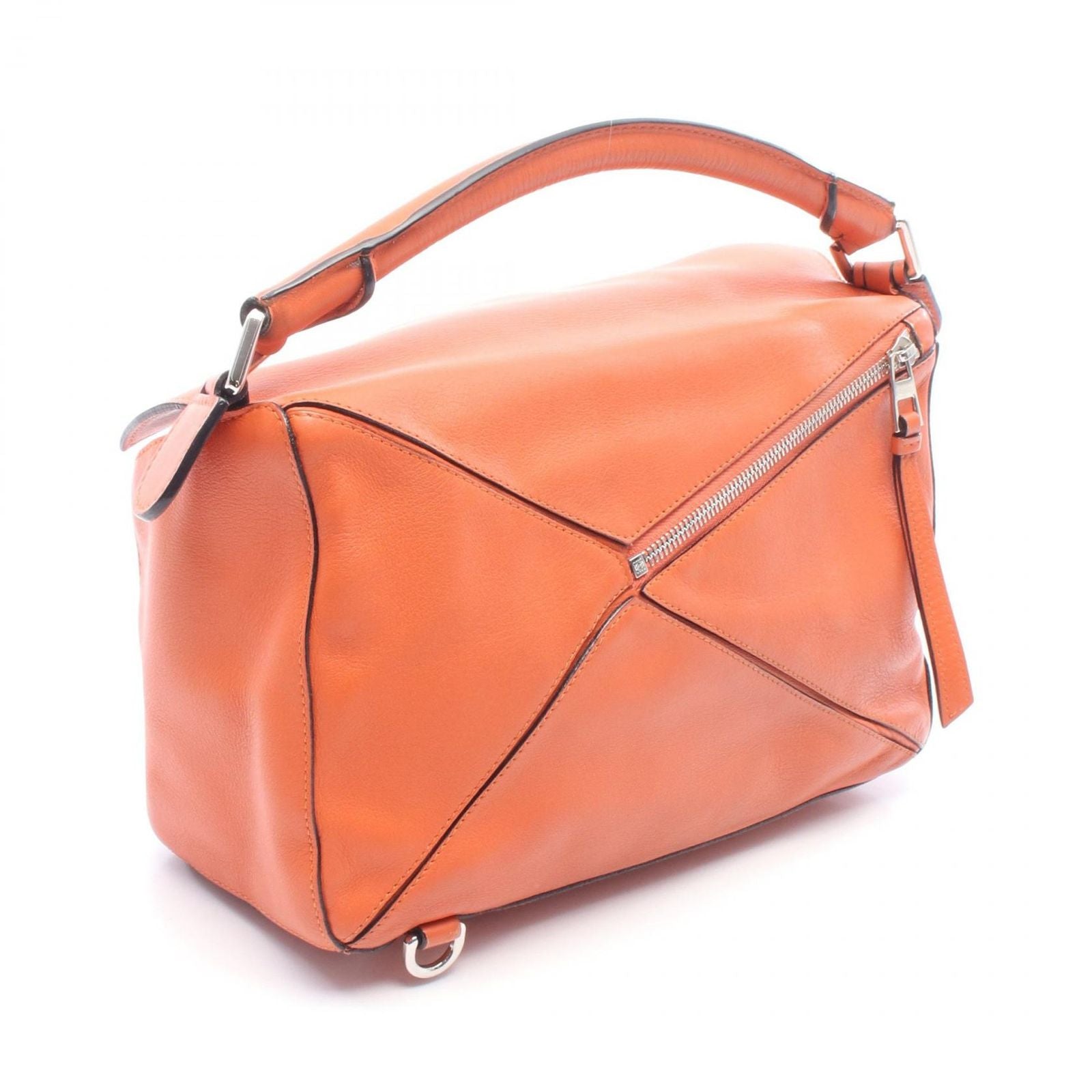 Loewe Handbag Puzzle Bag 2-Way Orange Leather — view 2