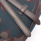 Dior Waist Bag Peter Doig Brown Navy Red Canvas Leather — view 5