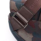 Dior Waist Bag Peter Doig Brown Navy Red Canvas Leather — view 8