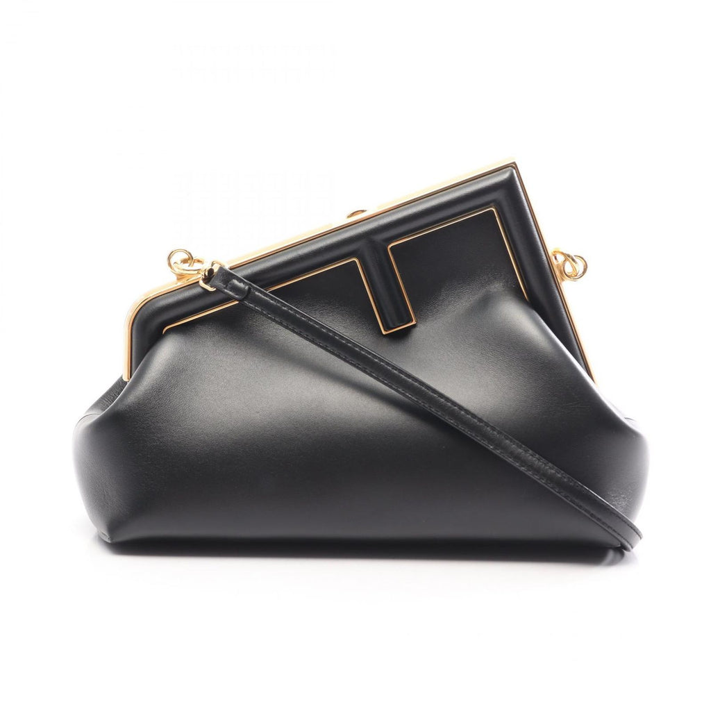 Fendi Shoulder Bag First Small Black Leather