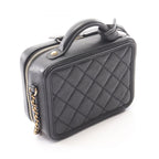 Chanel Shoulder Bag CC Figry Small Vanity 2-Way Black Caviar Leather CC Quilted — view 2