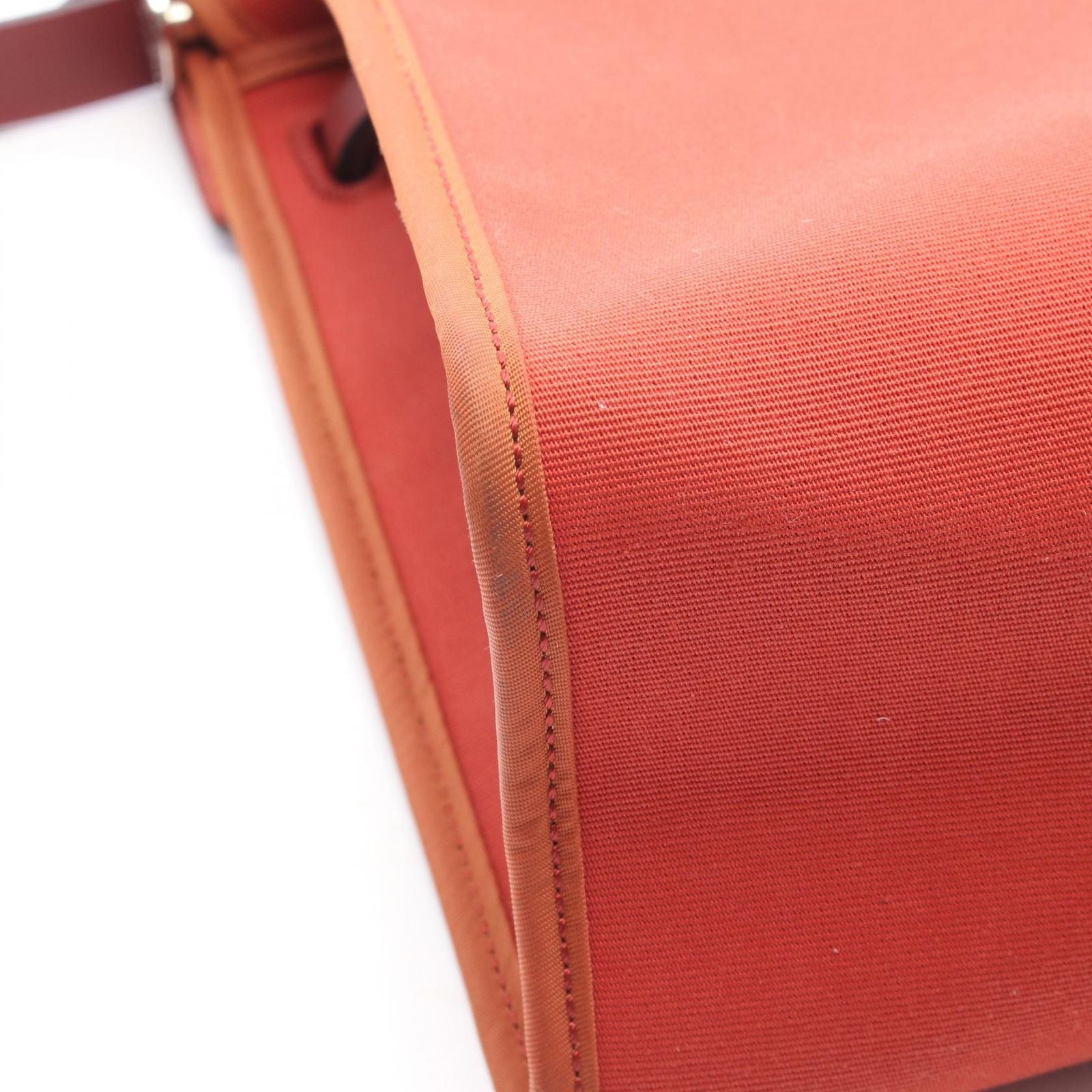 Hermes Herbag Zip PM 2-Way Rouge Ducese Ash Canvas Leather Zip PM Handbag — view 7