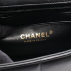 Chanel Shoulder Bag Choco Bar Mini Flap Black Leather Mini Chain — view 4
