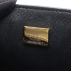 Chanel Shoulder Bag Choco Bar Mini Flap Black Leather Mini Chain — view 5