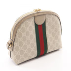 Gucci Shoulder Bag Ophidia GG Supreme Ivory Beige Green Canvas Leather — view 2