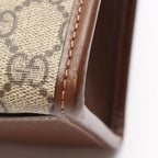 Gucci Tote Bag GG Supreme 2-Way Beige Brown Canvas Leather Small — view 6