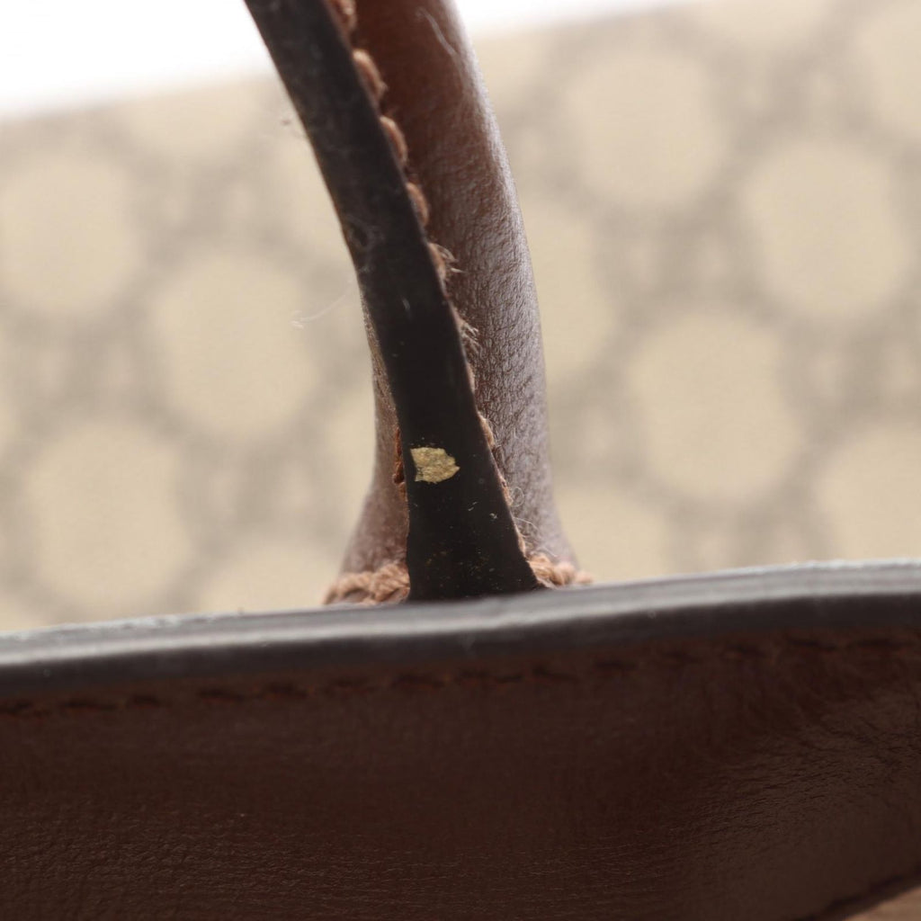 Gucci Tote Bag GG Supreme 2-Way Beige Brown Canvas Leather Small — view 8