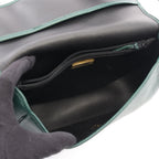 Dior Shoulder Bag CD Logo Green Leather CD — view 3