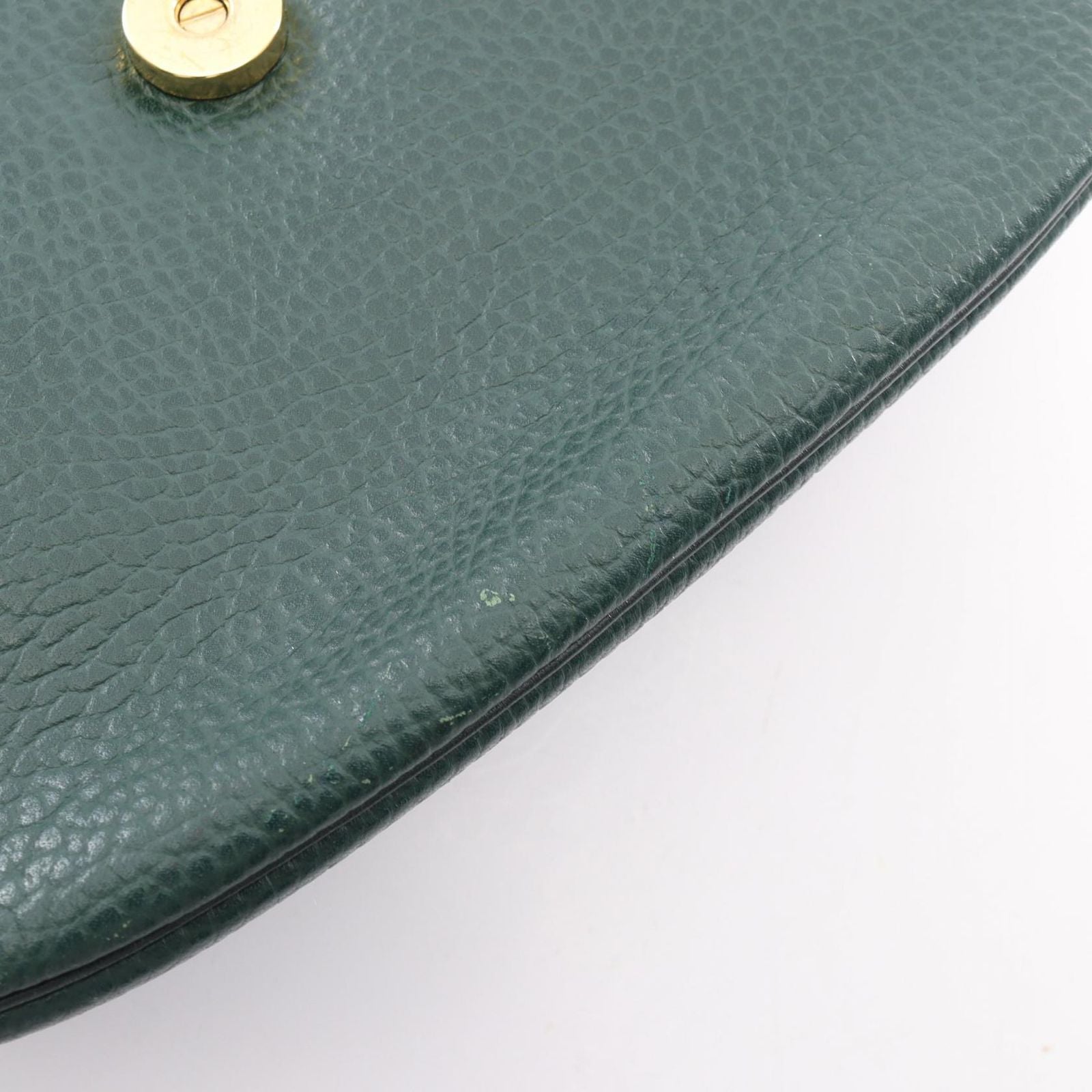 Dior Shoulder Bag CD Logo Green Leather CD — view 5